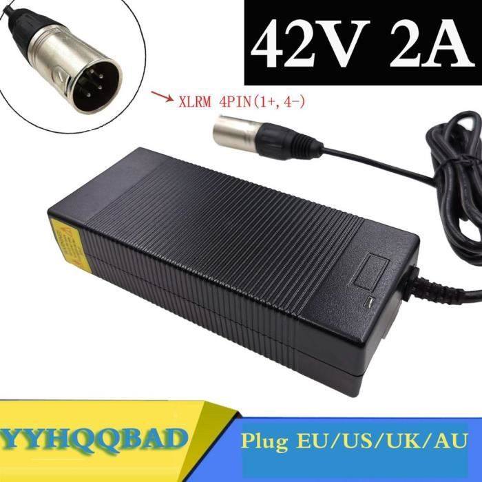 Chargeur universel 42V 2A RCA à 2 broches