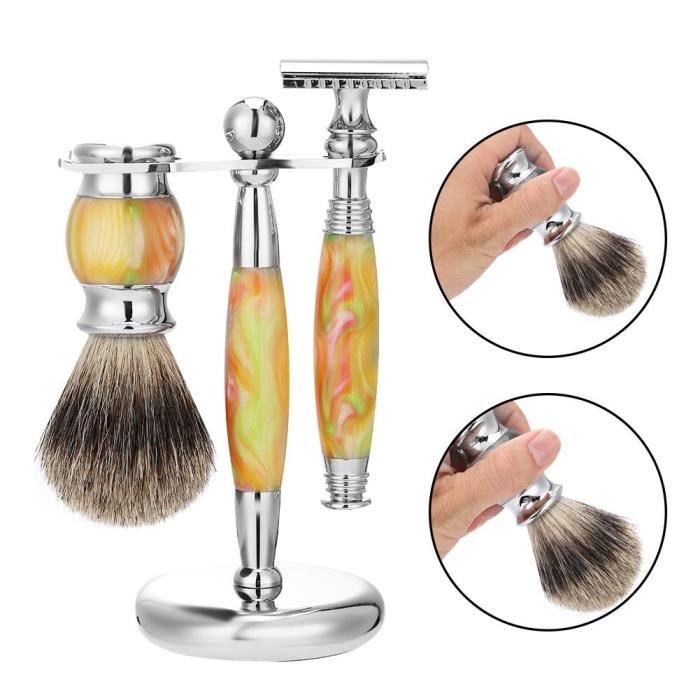 Rasoir électrique Ecelen Ensemble rasoir et brosse de luxe avec porte