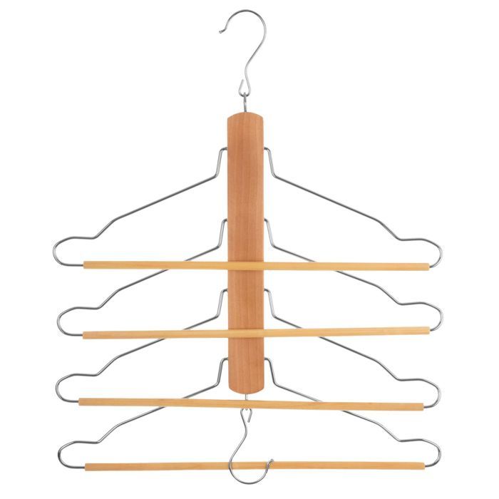 Atmosphera - Cintre pour 4 Pantalons ou chemises - Marron
