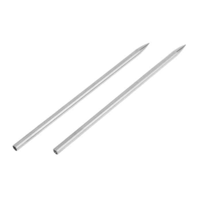 12 paquets FID avec pointe de marlin argent/é WILDAIR Lot de 12 aiguilles de paracorde FID en acier inoxydable avec piquet de paracorde en paracorde et outil de lissage