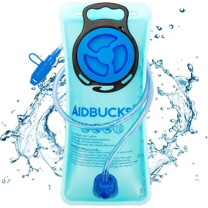 Acheter Réservoir d'eau pour poche d'hydratation de 2 L, sac de rangement, sac à boire, sac d'hydratation, pochette à eau pour camping, cyclisme, course à pied, randonnée