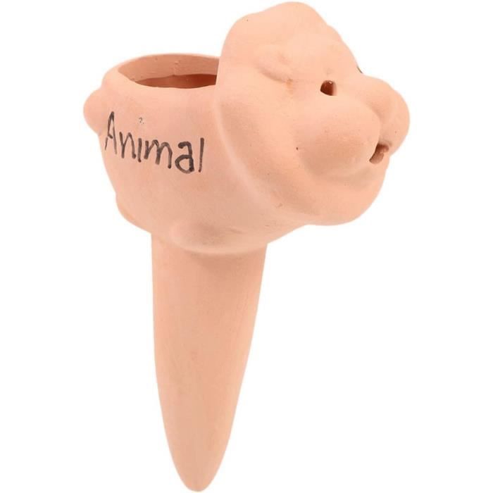 Pointe Auto Arrosage Terre Cuite Kit De 4 Cônes Auto-arrosants RAZURE - Terre Cuite 430ml - Pour Plantes D'intérieur Oyas A Planter Terre Cuite