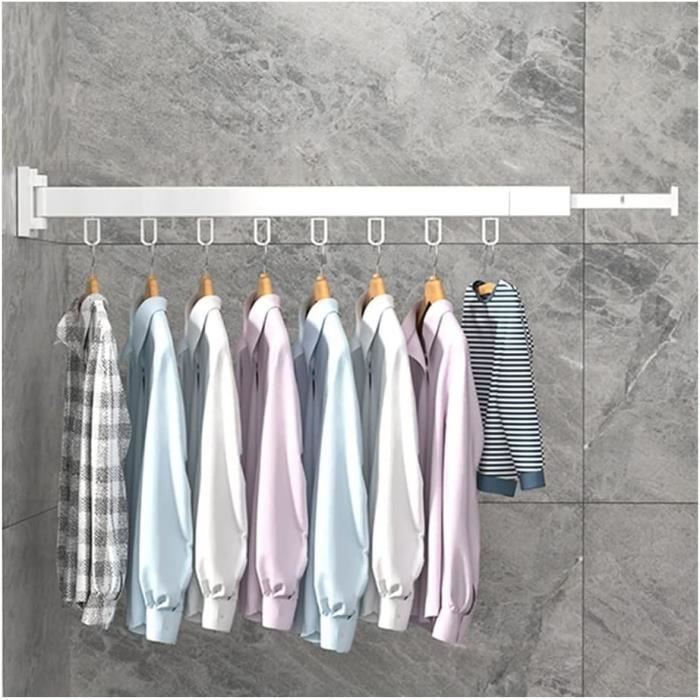 Panier à Linge Mural Pliable Adhésif - Sans Perçage - Dimensions 38,5x28,5x15,5 Cm - Pour Salle De Bain, économie D'espace