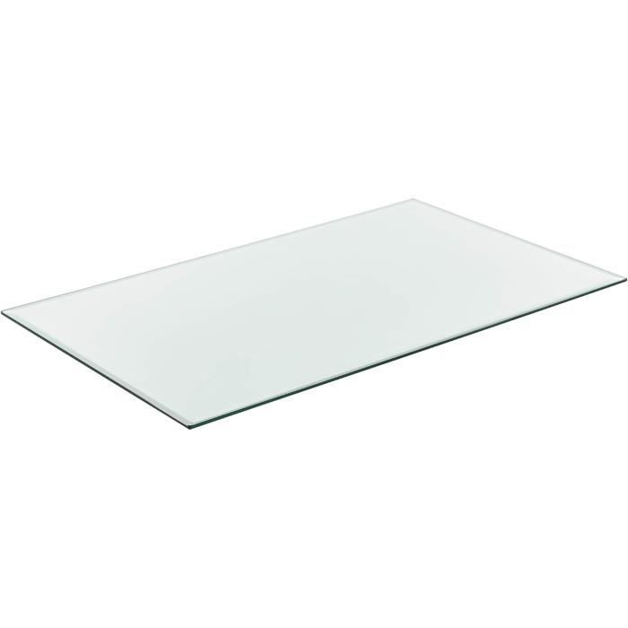 Planche à Découper En Verre Trempé - Rectangulaire, Antiadhésive, Facile à Nettoyer - 38x26 Cm