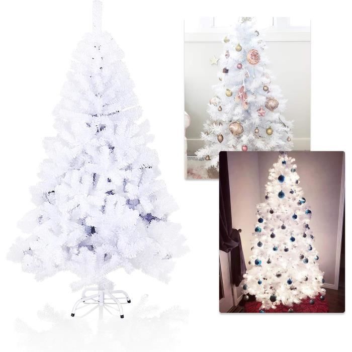 Sapin Artificiel De Noël Avec Neige - Hauteur 280 Cm, Diamètre 170 Cm - 1232 Pointes, 19 Couronnes - En PVC, Base En Plastique - 4