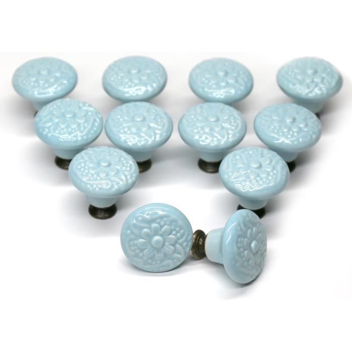 Boutons Vintage Vert Moucheté - Lot De 12 - Superbe Couleur - 1,7 Cm - Réf 1498