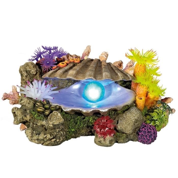 Nobby Fish habitat with plants, aquarium ornaments, 42 x 12 x 27.5 cm