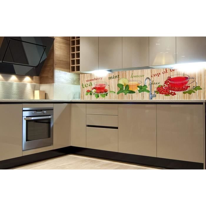 Diex Fil autocollant pour crédence de cuisine - otif éclaboussures d Diex Fil autocollant pour crédence de cuisine - otif éclaboussures d