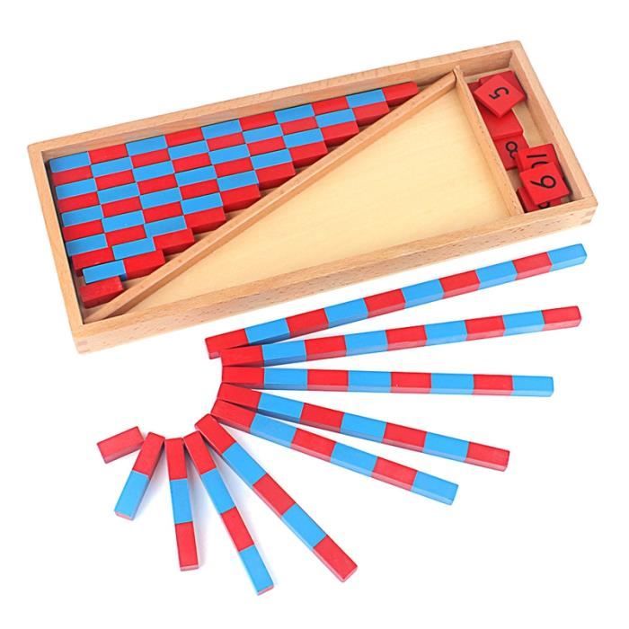 TIGES NUMÉRIQUES EN bois mathématiques matériaux d'apprentissage TIGES NUMÉRIQUES EN bois mathématiques matériaux d'apprentissage