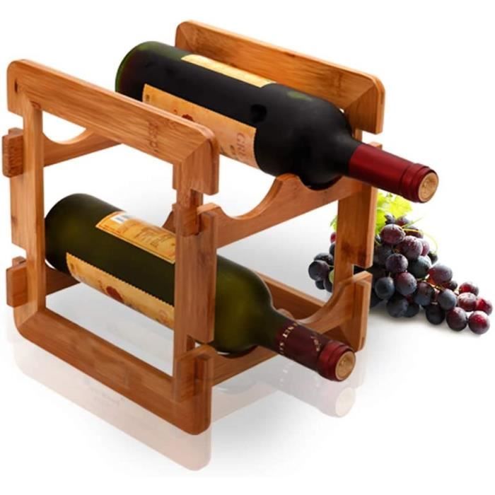 6 Plateaux Bambou Pour Verres à Vin - Topper Apéro Charcuterie