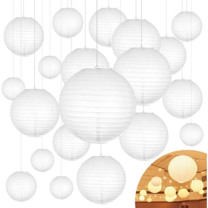 Lot De 12 Lanternes En Papier Chinoises Multicolores - Décoration Pour Mariage, Fête, événement