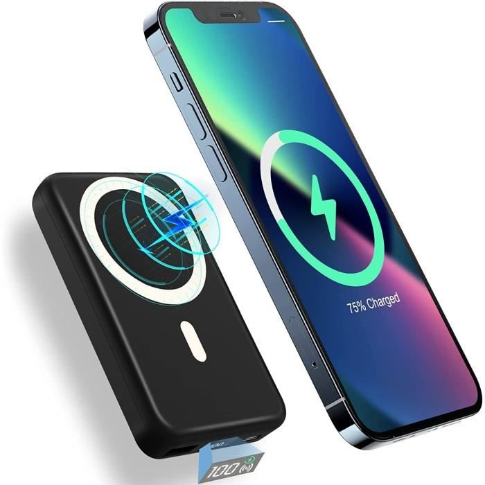Chargeur Portable Porte-clés Solaire - 1500mAh - Lampe Torche LED - Étanche - Pour Téléphone De Secours