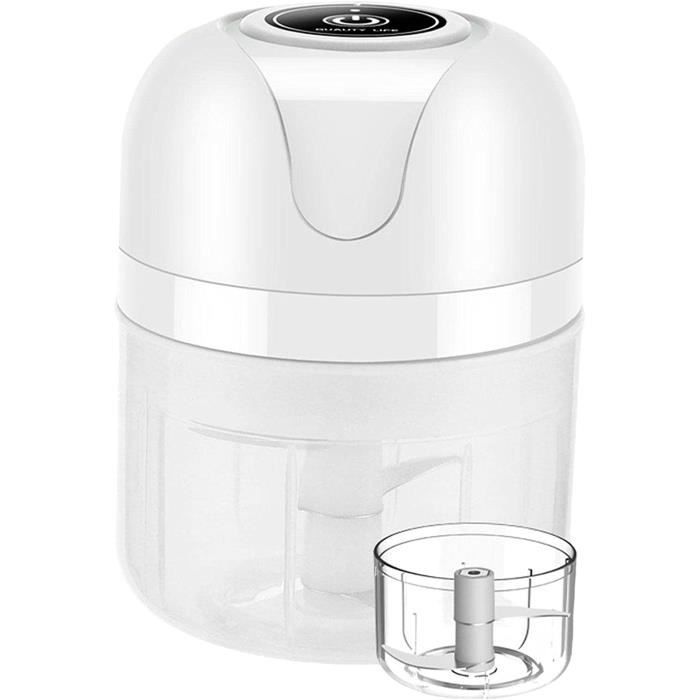 Hachoir Électrique à Ail & Oignon - Multifonction, Sans Fil, Sécurisé - Découpe En 10 Secondes Pour Cuisine Rapide - 3