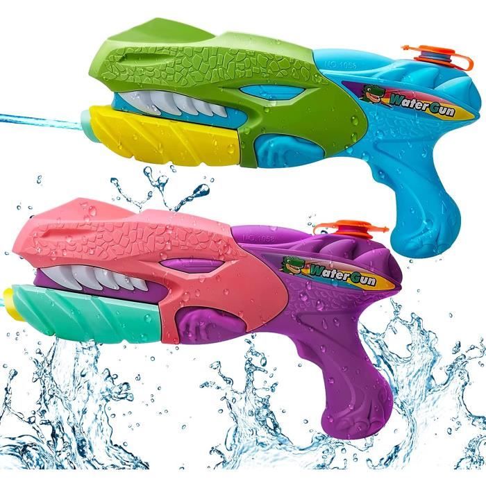 Pistolet à Eau Feux D'Artifice – Lot De 2 Blasters – Effet Romantique – Pompe Poreuse – Plage/Piscine/Jardin – Dès 3 Ans