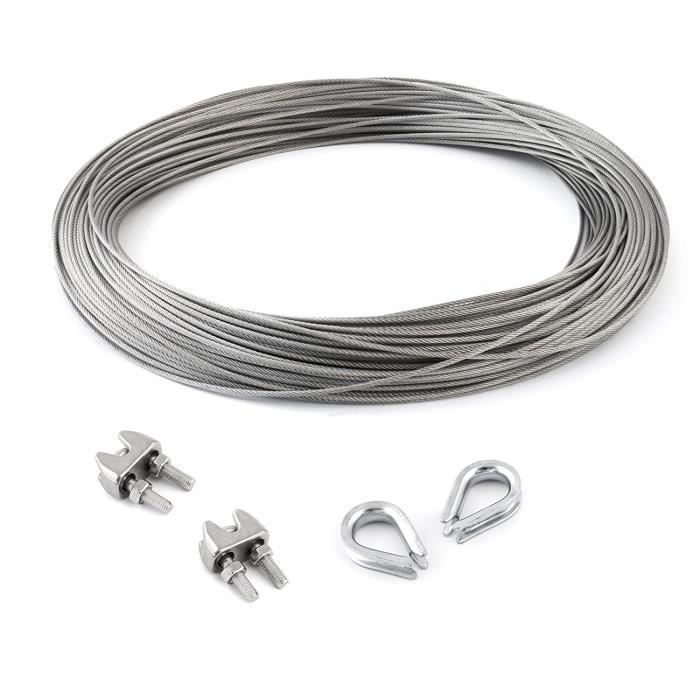 Rouleau De 100m De Câble Inox A2 304 – 4mm, 7x7 (49 Fils) – FP INOX