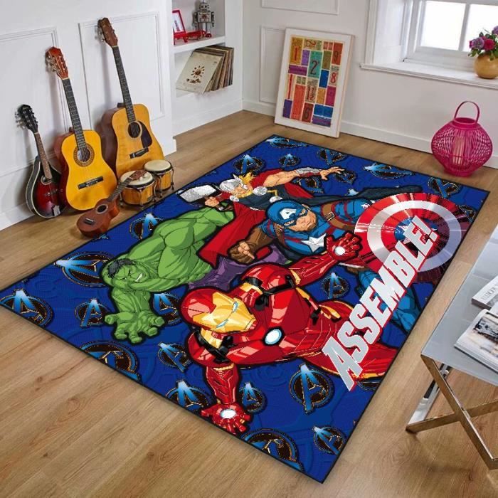 Tapis de sol antidérapant Spiderman - NVY-4685 Marvel - 100x150cm - Moderne - Synthétique