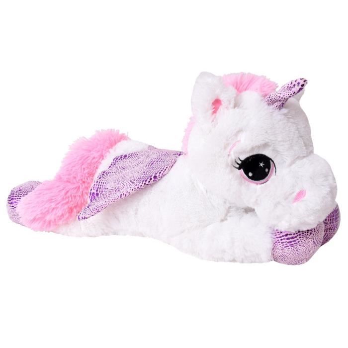 Grande peluche licorne cheval rose • Ma Peluche