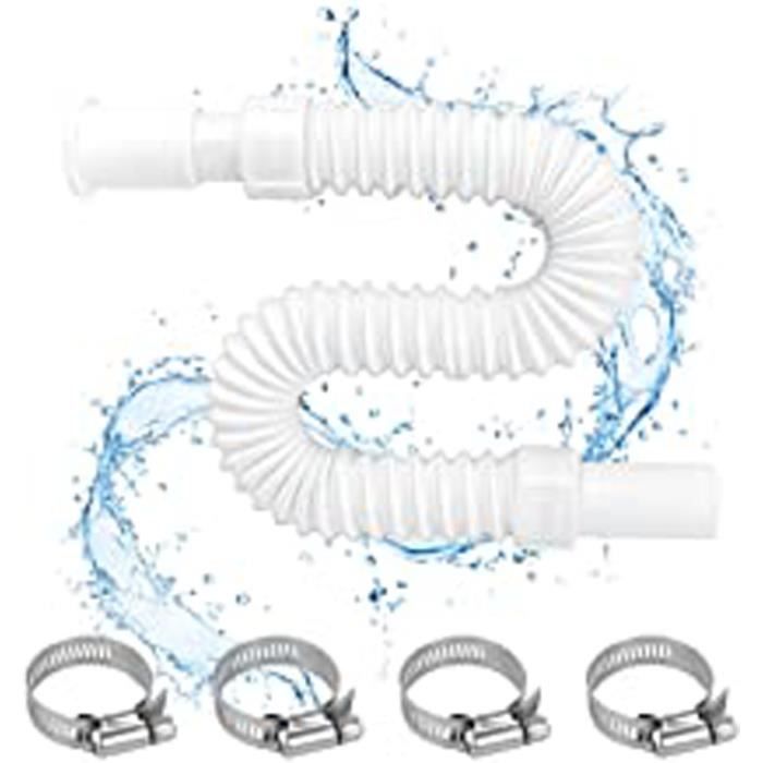 Siphon Lavabo Flexible 6/4 X 40 Mm Universel Syphon Evier Cuisine Réglable Souple