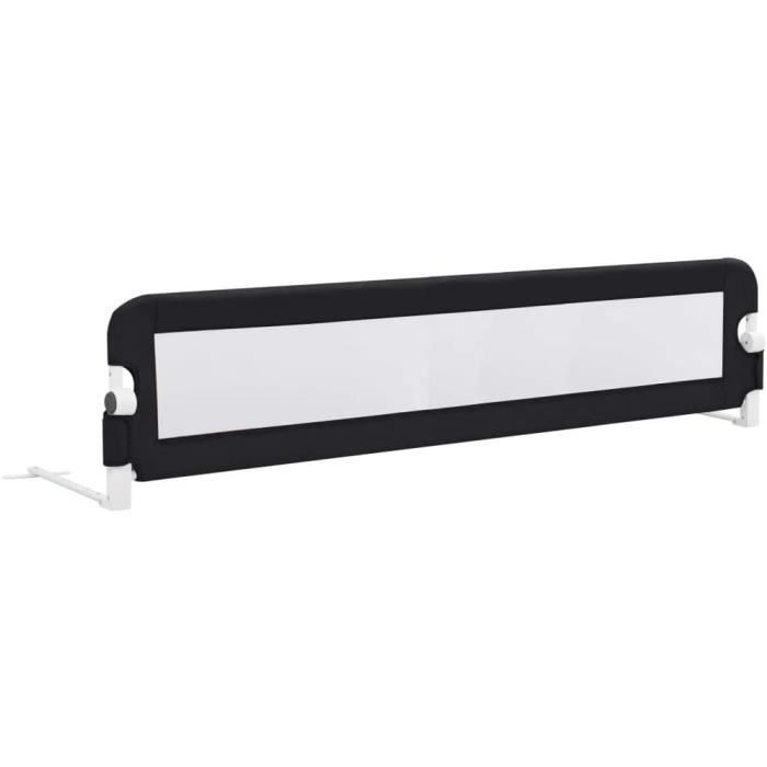 Hengda Barrière De Sécurité De Lit D'enfant Gris 120x45 Cm,réglable En