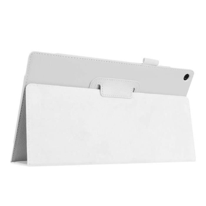 2 dossier Litchi support rabattable en cuir PU peau Funda Capa housse pour Amazon Kindle Fire