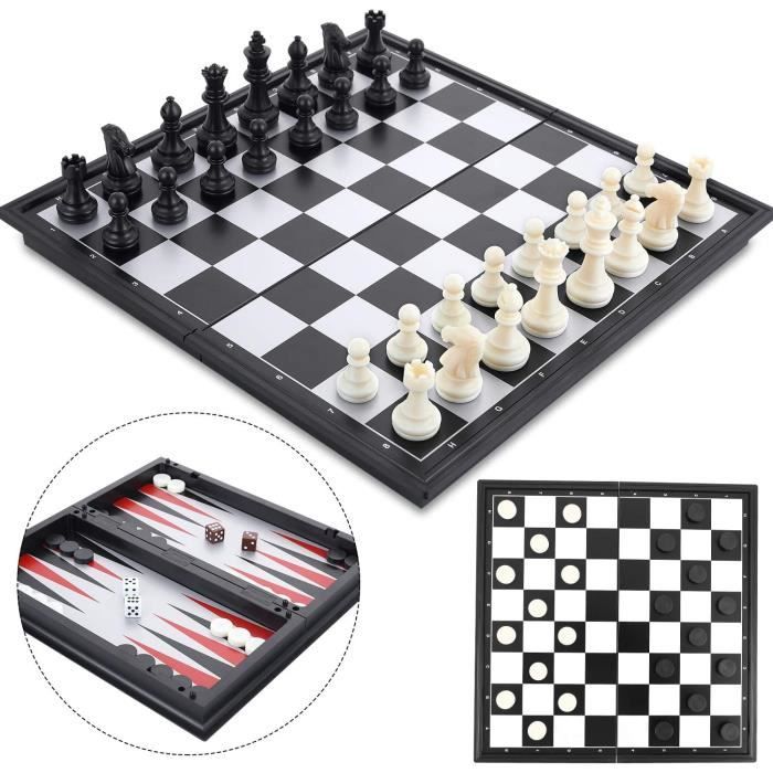 30x30Cm en bois classique exquis & Easy Carry chess set pliable plateau de jeu 
