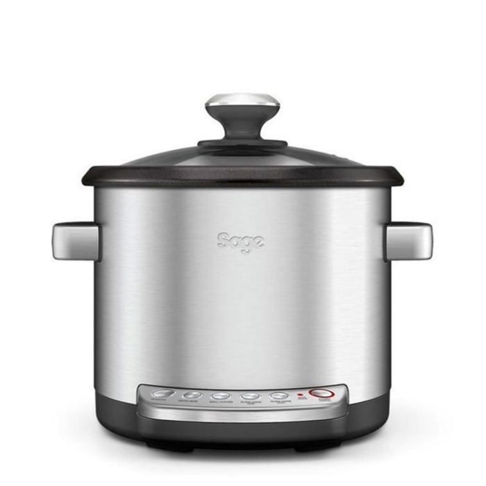 Multicuiseur - DIS Appliances - The Risotto Plus - 3.7 litres - 760 Watt - Verre trempé et inox brossé - Sage