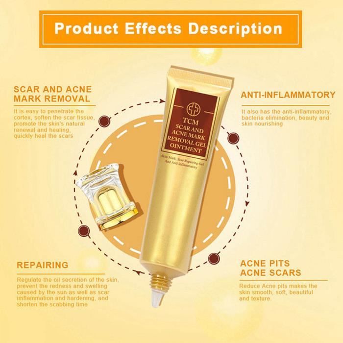 Crème antitaches Cicatrice Acne Mark Removal Gel Skin Repair Face Acné