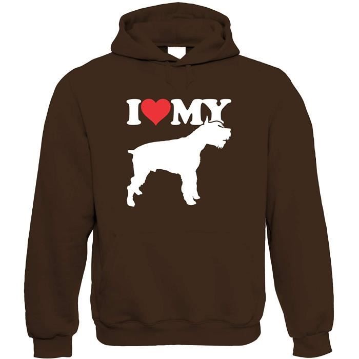 I Love My Giant Schnauzer Capuche Crufts Chien Show Chenil Club Pedigree Race Chiot Cadeau Fourrure Bebe Amant Proprieta Cdiscount Animalerie