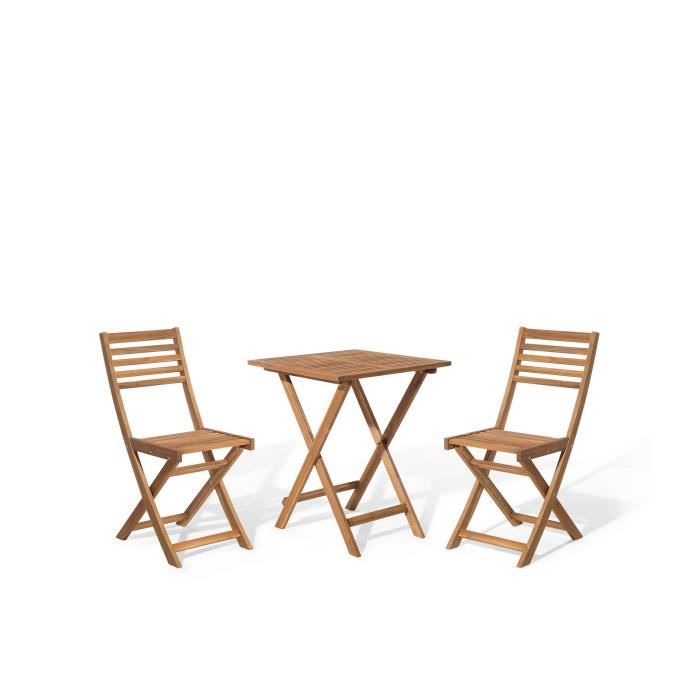 Ensemble De Jardin Petite Table Avec 2 Chaises Fiji Achat