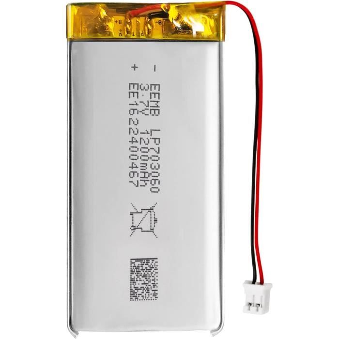 Eddie Batterie lithium polymère 3.7 aste, 300 V, 602030 mAh, pour MP3