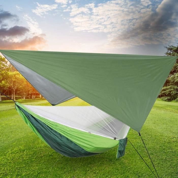 Bâche De Camping Imperméable 110x110 Cm - Housse Protection UV Pour Hamac, Tente - Voyage, Randonnée - 9