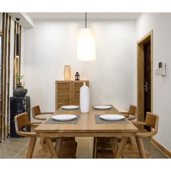 Style 2 Lustre Salle A Manger Lustre En Tissu De Lin Vintage