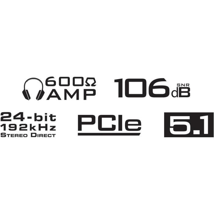Carte Son PCIe Creative Sound Blaster Audigy Fx avec SBX Pro Studio