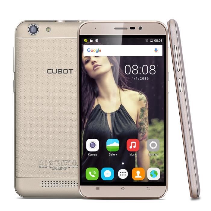 CUBOT Dinosaur 3Go RAM+16Go ROM 4G LTE Débloqué Smartphone 5.5" 2.5D ...
