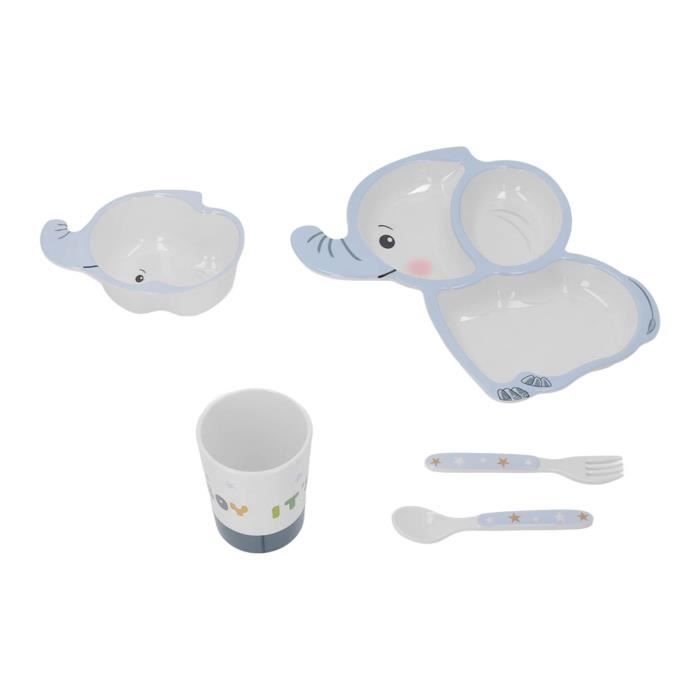 Set Vaisselle Enfant MIAMIO 3 Pièces - Assiette, Bol, Tasse Céramique Ferme - Durable Et Ludique