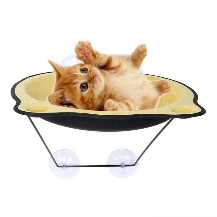 Lit Pour Chat Petite Taille Chien Fenetre Suspendue Hamac Ventouse Balcon Dormir Jouer Lit Jaune Achat Vente Corbeille Coussin Amovible Chat Chat Petite Cdiscount
