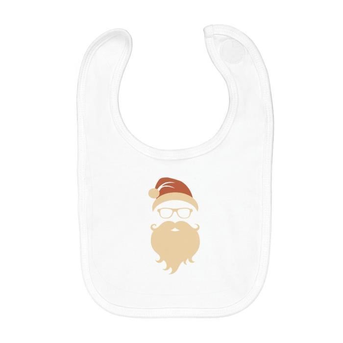 Bavoir Coton Bio Père Noel Hipster Noel Hiver Cadeau Cdiscount
