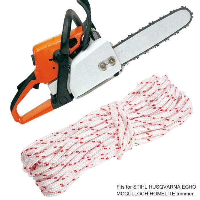 Duokon Corde Démarreur Tondeuse 5.0mm X 10m - Nylon Renforcé