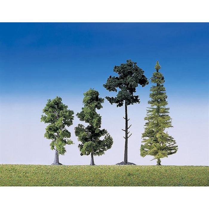 Lee-buty Lot de 30 arbres miniatures pour modélisme ferroviaire, paysage, architecture, bricolage, artisanat, modélisme, paysage, décoration de paysage (4 à 20 cm