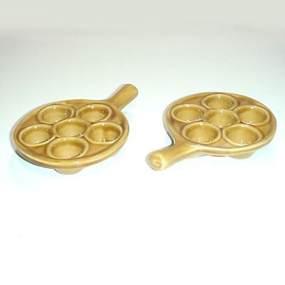 Lot De 6 Plats à Escargots Emile Henry – 6 Trous, Céramique Française, Occasion