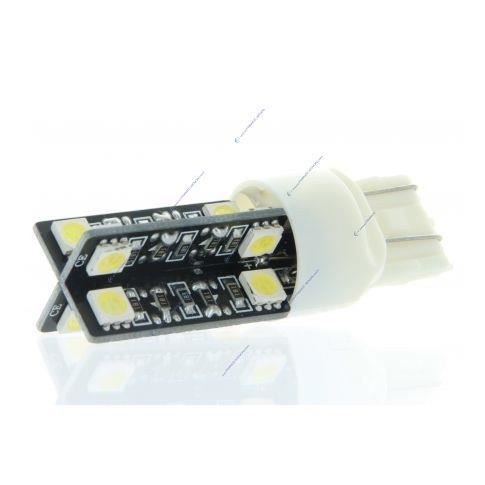 njssjd LED Bulbs DRL Daytime Running Lights T20 W21/5W Compatible with 2008-2018 Al.fa Romeo MiTo Canbus White Xenon 6000K Daylight Replacement Error Free