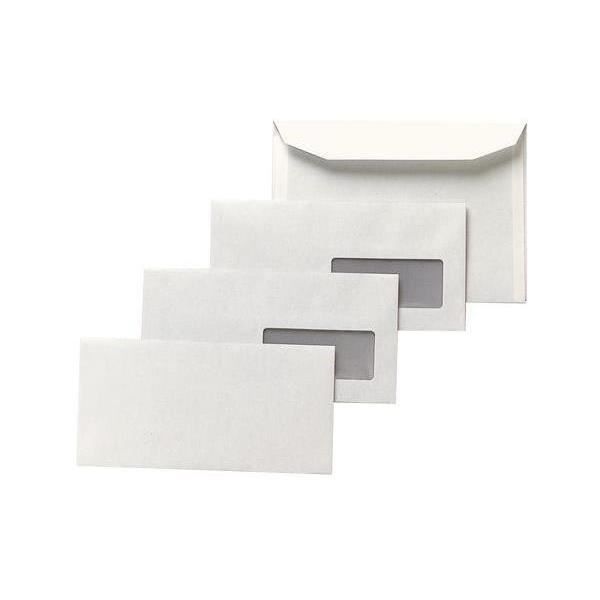 Pochettes Kraft Armé 229x324 Mm - Fenêtre 55x110 Mm - Soufflet 30 Mm - 130g