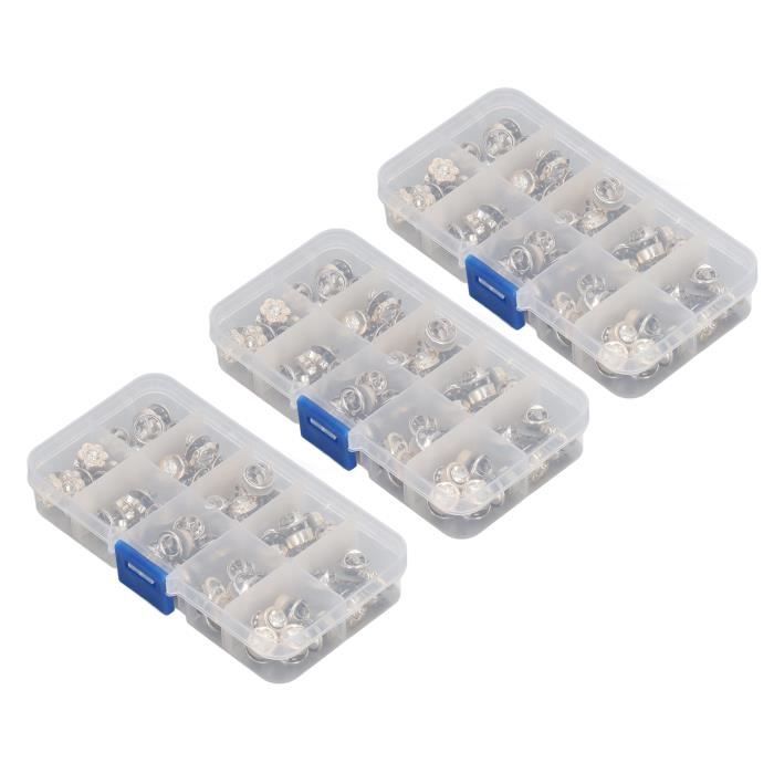 RA06491-LAM-Qiilu Broches De Broche De Chemise 3 Boîtes 150 Pièces