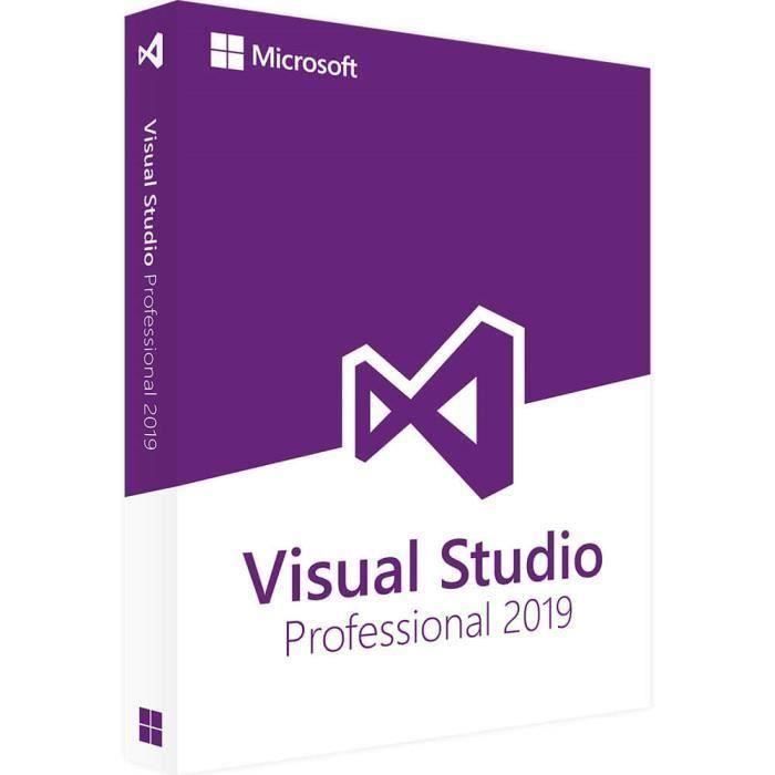 Logiciels – MICROSOFT – Visual Studio 2019 Professional – Téléchargement – Clé dactivation – Windows 10+