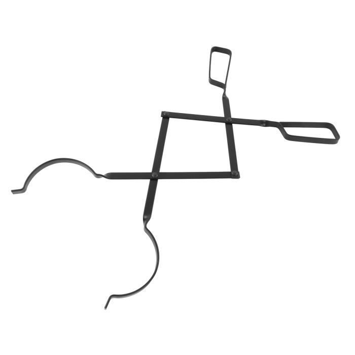 Mothinessto Pince à Bûches Pince De Cheminée En Fer Pour Feu De Camp, Pince à Bois De Chauffage