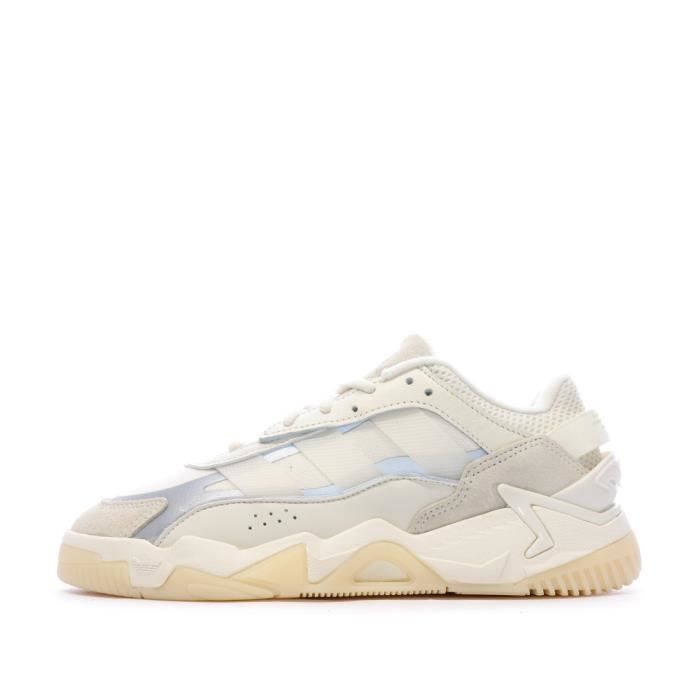 Baskets Mixte Adidas Niteball Beige Tige textile Semelle en