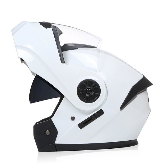 Casque Moto Bluetooth Modulaire Full Face ZHEN – Ouvert, Lentille Antibuée, Haut-Parleurs Intégrés, Homologué ECE