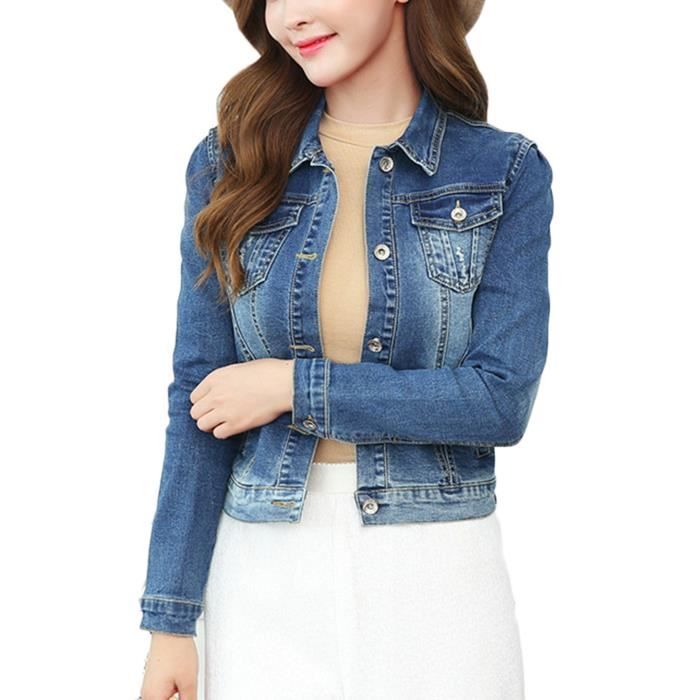 Veste courte on sale en jean