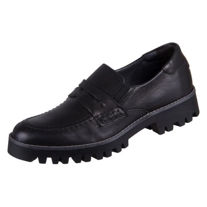IGI & CO Chaussures IGI&CO Brenda Noir - Femme/Adulte - Cuir - Lacets - Plat