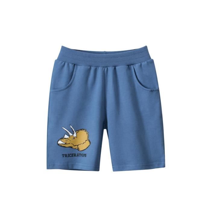 CityComfort Lot De 2 Shorts Garçons En Coton Doux - Taille Élastique, 2 Poches Pratiques, Bermudas Confortables Pour Enfants